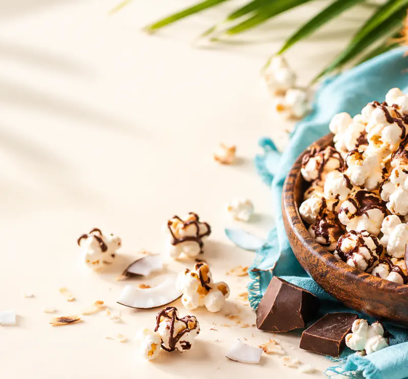 Coconut Candy Bar Popcorn