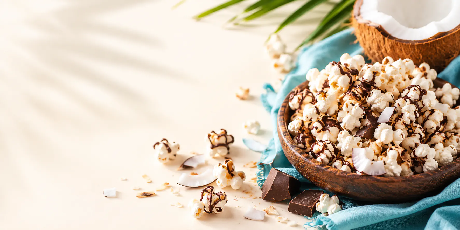 Coconut Candy Bar Popcorn