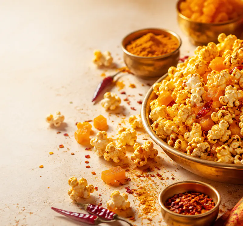 Curry Mango Chili Popcorn
