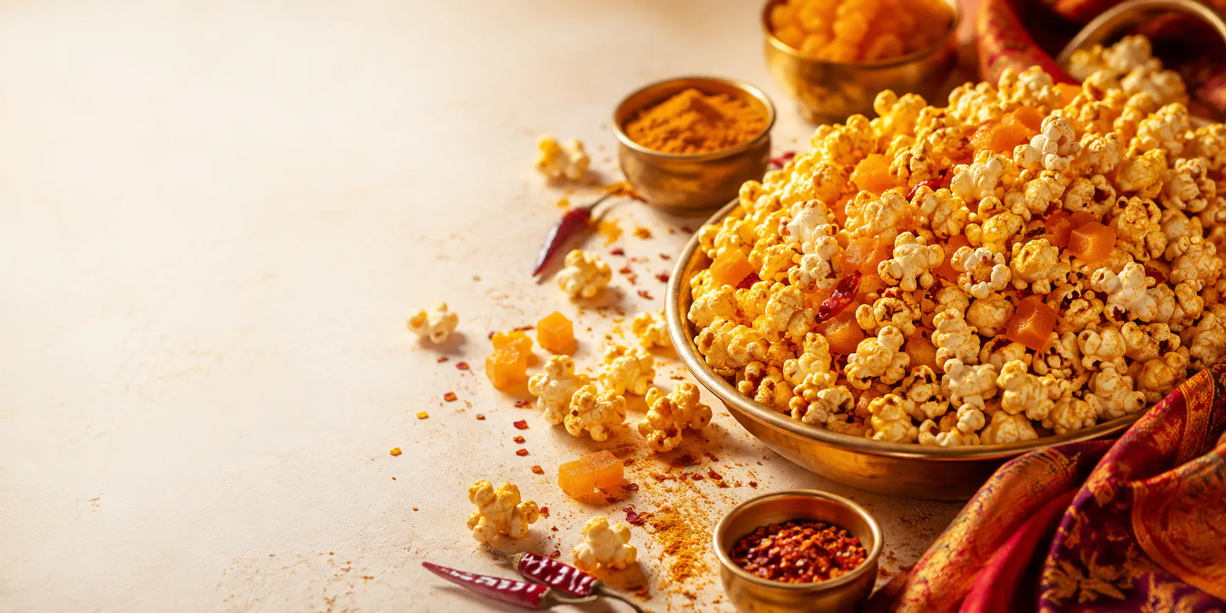 Curry Mango Chili Popcorn