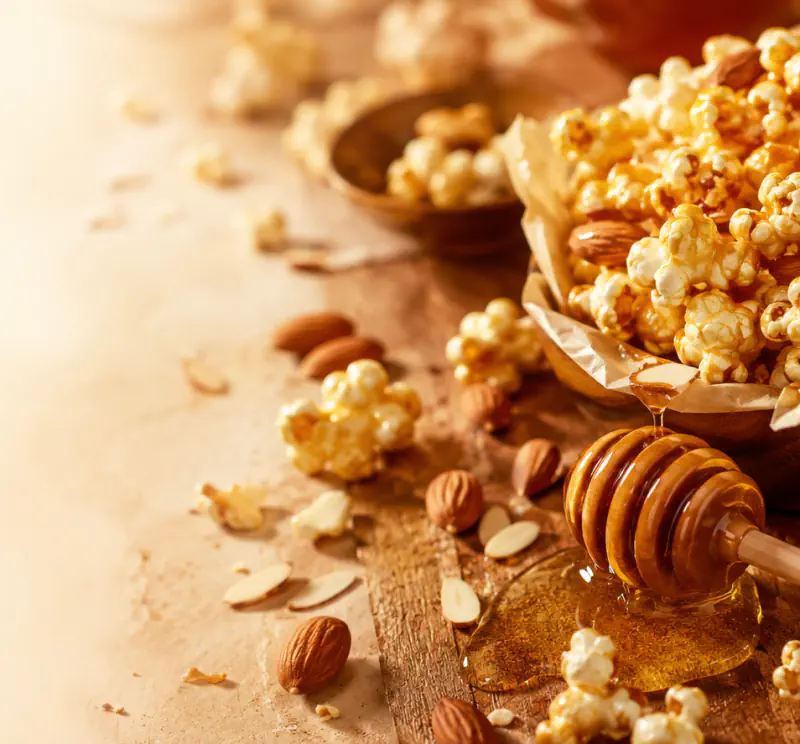 Honey Almond Popcorn