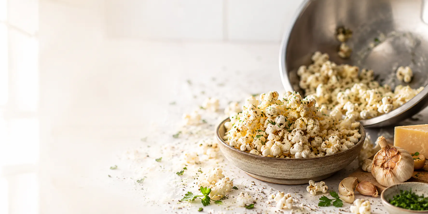 Garlic Parmesan Popcorn