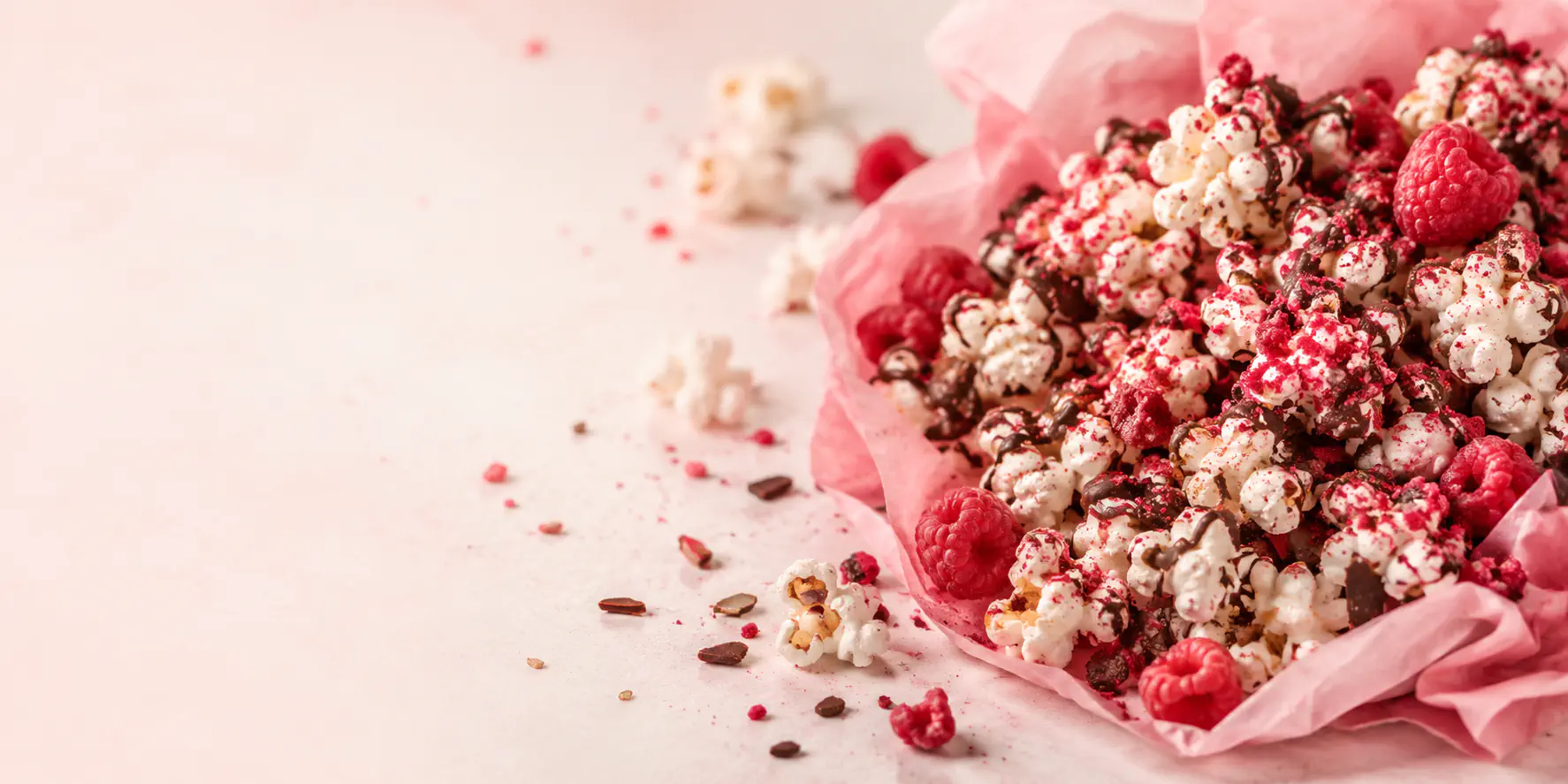 Chocolate Raspberry Popcorn