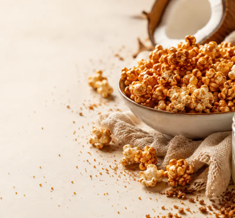 Vegan Caramel Popcorn